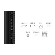 190,5 cm / 75 colių TCL 75T6C QLED televizorius 4K UHD HVA HDR10+ Dolby Vision HDMI 2.1 „Google TV“