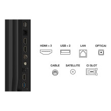 85" TCL 85T69C 214.8 cm schwarz, UltraHD / 4K, Triple Tuner, Google TV