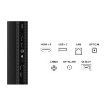 50" TCL 50T69C 126 cm, schwarz, UltraHD / 4K, Triple Tuner, Google TV