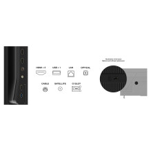 50" TCL 50T69C 126 cm, schwarz, UltraHD / 4K, Triple Tuner, Google TV