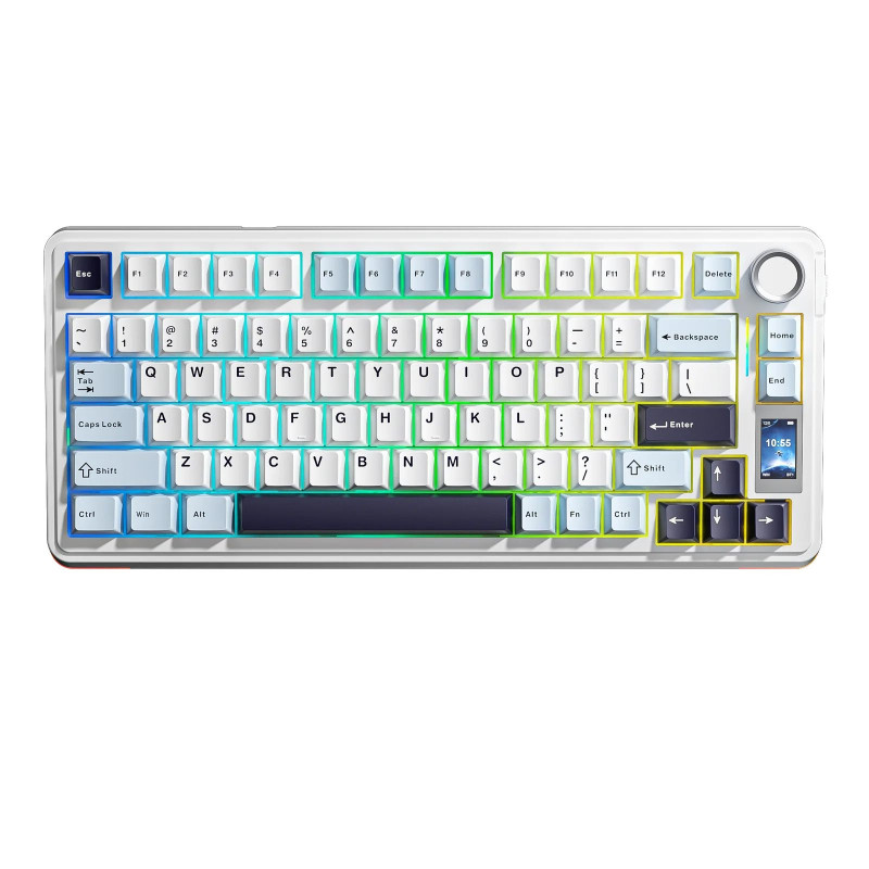 Klaviatūra Aula S75 Pro (Glacier Blue) - Star Vector Switches