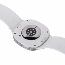 „Samsung Galaxy Watch 8“ 3,81 cm (1,5 colio) AMOLED 44 mm Skaitmeninis 480 x 480 pikselių Jutiklinis ekranas Sidabrinis 