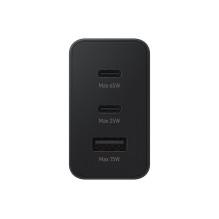 Power charger SAMSUNG Trio EP-T6530 65W PD 1x USB-A, 2x USB-C (EP-T6530NBEGEU) Black Power charger SAMSUNG Trio EP-T6530 65W PD 1x USB-A, 2x USB-C (EP-T6530NBEGEU) Black