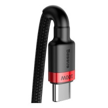 USB kabelis - Baseus CATKLF-AL91 USB C kabelis, 100W, 480 MB / s, 2 m, Juodas USB kabelis - Baseus CATKLF-AL91 USB C kabelis, 100W, 480 MB / s, 2 m, Juodas