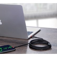 USB kabelis - Baseus CATKLF-AL91 USB C kabelis, 100W, 480 MB / s, 2 m, Juodas USB kabelis - Baseus CATKLF-AL91 USB C kabelis, 100W, 480 MB / s, 2 m, Juodas