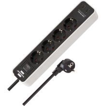 CORD EXT 4 SOCKET WITH 2...