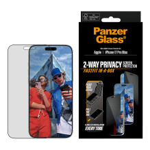 PanzerGlass ® 2-Way Privacy Screen Protector iPhone 17 Pro Max , Ultra-Wide Fit w. Fastfit in-a-box