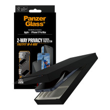 PanzerGlass ® 2-Way Privacy Screen Protector iPhone 17 Pro Max , Ultra-Wide Fit w. Fastfit in-a-box