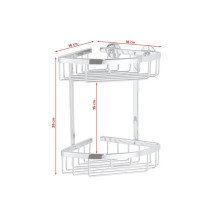 SHOWER CORNER BASKET TESA ALUXX40205 SHOWER CORNER BASKET TESA ALUXX40205