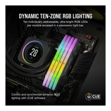 „Corsair Vengeance RGB CMH96GX5M2B7000C40“ atminties modulis „Corsair Vengeance RGB CMH96GX5M2B7000C40“ atminties modulis