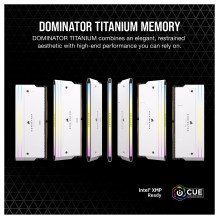 „Corsair Dominator Titanium CMP32GX5M2B6000C30W“ atminties modulis „Corsair Dominator Titanium CMP32GX5M2B6000C30W“ atminties modulis