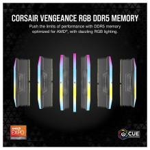 Corsair Vengeance RGB CMH32GX5M2B6400Z32 memory module Corsair Vengeance RGB CMH32GX5M2B6400Z32 memory module