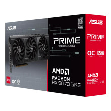 Graphics Card, ASUS, AMD, Radeon RX 9070 GRE, 2280 MHz, 12 GB, GDDR6, 192 bit, PCI Express 5.0, Active, PRIME-RX9070GRE-