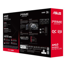 Graphics Card, ASUS, AMD, Radeon RX 9070 GRE, 2280 MHz, 12 GB, GDDR6, 192 bit, PCI Express 5.0, Active, PRIME-RX9070GRE-