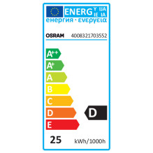 Osram halogeninė orkaitės lemputė G9 25W 230V FS1 skaidri