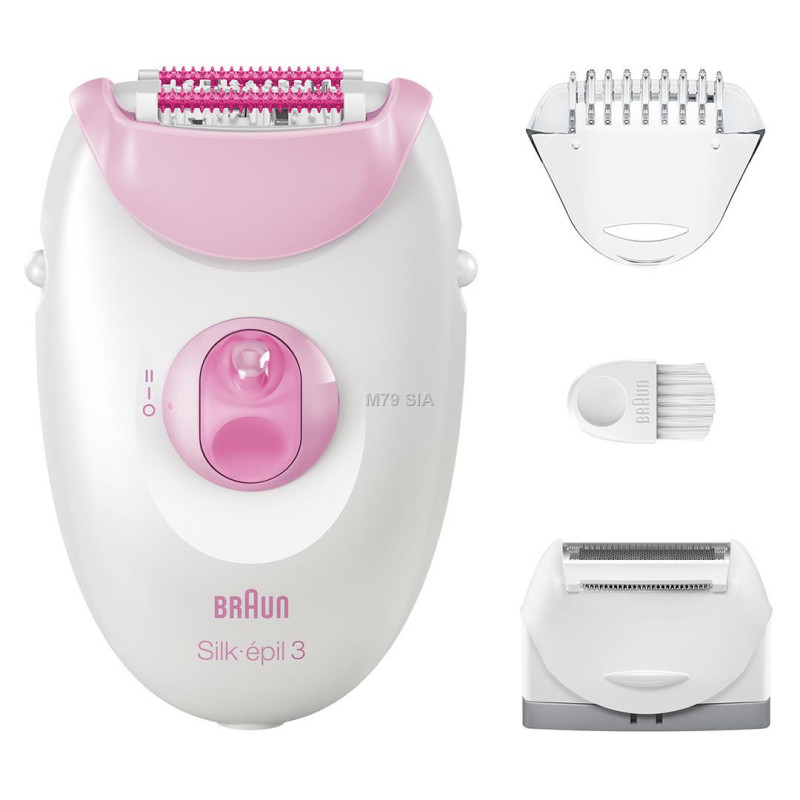 BRAUN Silk 3 epilators ar piederumiem SE3-031