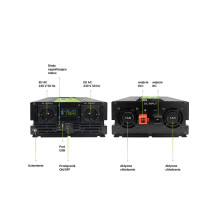 „Green Cell PowerInverter“ LCD automobilinis keitiklis nuo 12 V iki 230 V, 2000 W / 40 000 W, su LCD ekranu – gryna sinu „Green Cell PowerInverter“ LCD automobilinis keitiklis nuo 12 V iki 230 V, 2000 W / 40 000 W, su LCD ekranu – gryna sinu