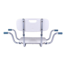 Bathroom Bench - AT51032 Recessed Aluminum Adjustable Width 78-83 cm with Backrest