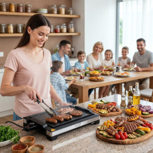 Electric Grill ADLER AD 6613 Table grill 3000W Black Electric Grill ADLER AD 6613 Table grill 3000W Black