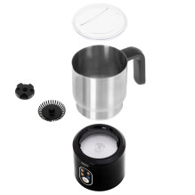 CAMRY CR 4498 automatic milk frother black, silver CAMRY CR 4498 automatic milk frother black, silver