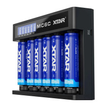 Ličio jonų akumuliatoriaus įkroviklis XTAR MC6C