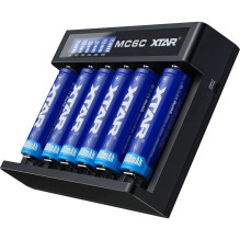 Ličio jonų akumuliatoriaus įkroviklis XTAR MC6C