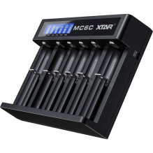 Ličio jonų akumuliatoriaus įkroviklis XTAR MC6C