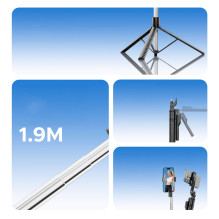 Selfie stick Orico SPM190 tripod 1 / 4" for phone camera with 360 degree rotation Bluetooth 5.2 - black