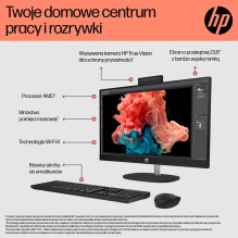 HP 24-cr0312nw AMD Ryzen™ 5 7520U 60.5 cm (23.8") 1920 x 1080 px All-in-One PC 16 GB LPDDR5-SDRAM 512 GB SSD Window