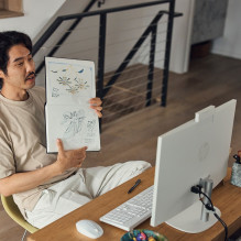 HP 24-cr0312nw AMD Ryzen™ 5 7520U 60.5 cm (23.8") 1920 x 1080 px All-in-One PC 16 GB LPDDR5-SDRAM 512 GB SSD Window