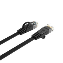 Orico PUG-C6B CAT6 1000Mbps RJ45 Ethernet Network Cable Internet LAN Flat 0.5m - Black
