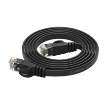 Orico PUG-C6B CAT6 1000Mbps RJ45 Ethernet Network Cable Internet LAN Flat 0.5m - Black