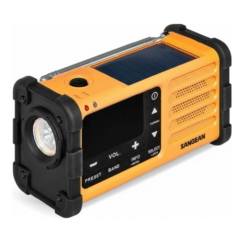 Sangean MMR-88 DAB+ (USB-C) gelb Notfall / Kurbel / Solar Radio