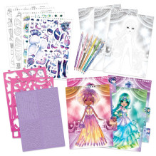 RINKINYS KŪRYBINIS FASHION SKETCHBOOK-ASTRAL BAL RINKINYS KŪRYBINIS FASHION SKETCHBOOK-ASTRAL BAL