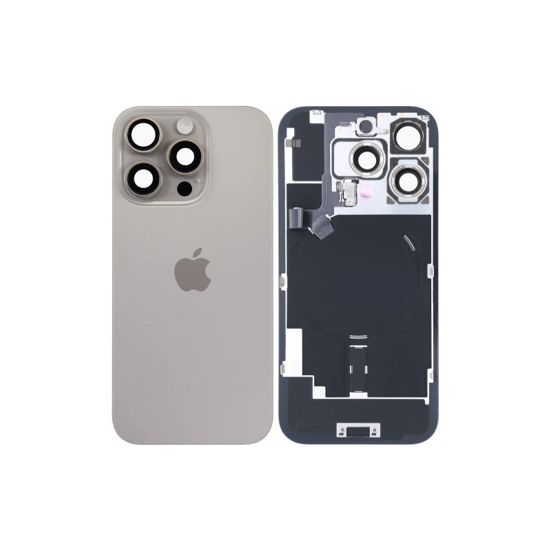 Galinis dangtelis skirtas iPhone 16 Pro / Natural Titanium / (All parts included) / OEM