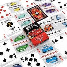 Bicycle Disney Cars žaidimo kortos Bicycle Disney Cars žaidimo kortos