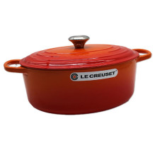 Virtuvinė Įranga - Le Creuset Signature Ovalus Keptuvė 31cm Raudona