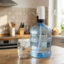 Electric pump for water bottle PNI WD100, charging via micro USB, 800 mAh battery, 4W power