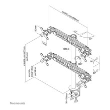 Neomounts FPMA-D700D4 monitor mount / stand