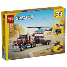 LEGO Creator Flatbed Truck with Helicopter LEGO Creator Flatbed Truck with Helicopter