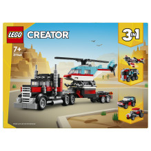 LEGO Creator Flatbed Truck with Helicopter