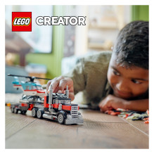 LEGO Creator Flatbed Truck with Helicopter