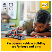 LEGO Creator Flatbed Truck with Helicopter LEGO Creator Flatbed Truck with Helicopter