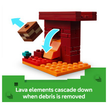LEGO Minecraft The Nether Lava Battle