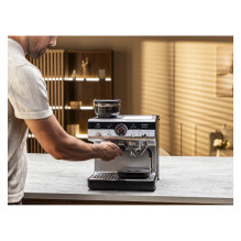 Precision Siebträgermaschine XP801T, Espressomaschine - juodas - Edelstahl Precision Siebträgermaschine XP801T, Espressomaschine - juodas - Edelstahl