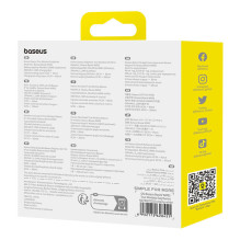 Belaidės ausinės Baseus Bowie WM02 TWS, Bluetooth 5.0 (baltos) OS