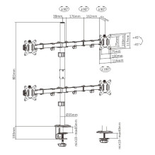 Four 17'-32' monitor mount