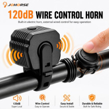 iLike 120dB Electric Bike Horn with Wired Remote Button, Waterproof Bicycle Horn for Bikes & E-Scooters iLike 120dB Electric Bike Horn with Wired Remote Button, Waterproof Bicycle Horn for Bikes & E-Scooters