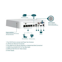 TINKLINIS VAIZDO ĮRAŠYMO ĮRAŠYMO ĮRAŠYMO ĮRENGINYS 4 KANALŲ / VIGI NVR1104H-4P TP-LINK