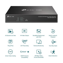 NET VIDEO RECORDER 4CH POE+ / VIGI NVR1004H-4P TP-LINK